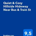 Quiet & Cosy Hillside Hideway Near Bus & Train St *