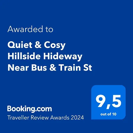 Quiet & Cosy Hillside Hideway Near Bus & Train St Apartment *